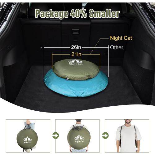 Night Cat Pop-up Camping Tent: 1 Person Tent Waterproof Instant Easy Setup Outdoor Tent