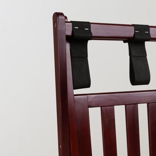 Casual Home Luggage Rack with Shelf, Espresso
