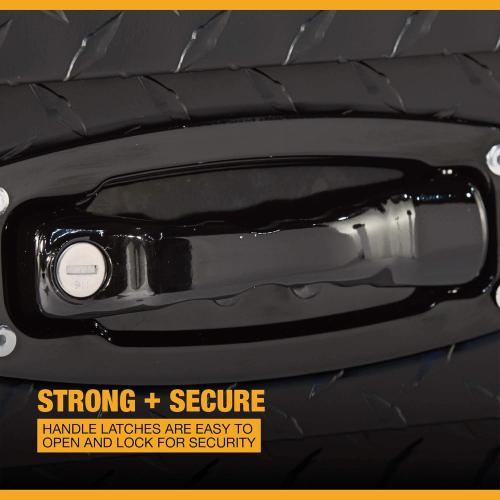 Northern Low Profile Alum Crossover Truck Box 58inx69inx11 3/4in 13inx20in Black