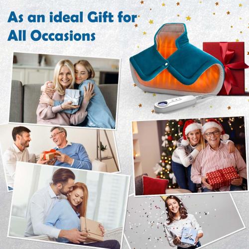 Heating Pad for Neck and Shoulder, Heating Pad for Pain Relief, Christmas Gifts for Dad, Men, Women Mom, Dad Husband Fathers Day Birthday Gifts, 6 Heat Settings Auto-Off Home Office