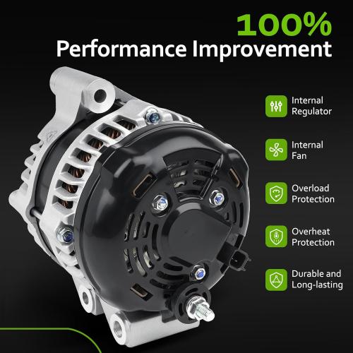 11570 New Alternator Replacement for V6 3.6 L Dodge Grand Caravan 11-20, Journey 11-19, Avenger 11-14, for Chrysler 200 11-14, Town & Country 11-16, Volkswagen Routan 11-14, Ram C/V 12-15, 421000-0770