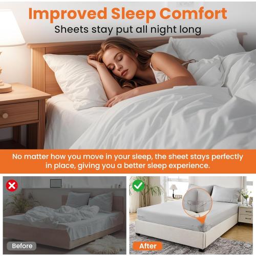 Bed Sheet Holder Fit All Sheet Sizes Easy Installation