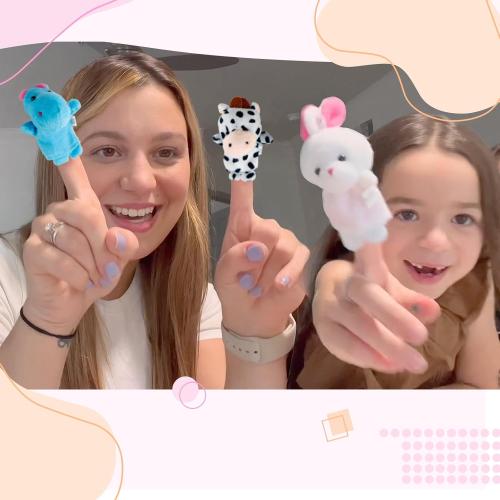 22 Pcs Sealive Finger Puppets for Toddlers 1-3, Preschool, and Kids - 22 Soft Velvet Animal Finger Toys for Toddlers 1-3, Easter Egg Fillers, Perfect for Storytelling, Educational Play, and Party Favors
