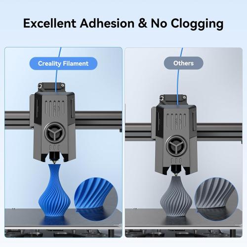 Creality PLA Filament 1.75mm PLA 3D Printer Filament, 2kg Cardboard Spool (4.4lbs), Dimensional Accuracy  /- 0.02mm, Fit Most FDM Printer (Red & Red 2-Pack)