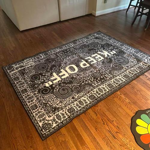 KEEP OFF Rug Cashew Flower Classic Paisley Cashmere Large Carpet Hypebeast Decor Parlor Bedroom Playroom Artistic Premium Floor Mat (50x80cm(1.6x2.6ft))