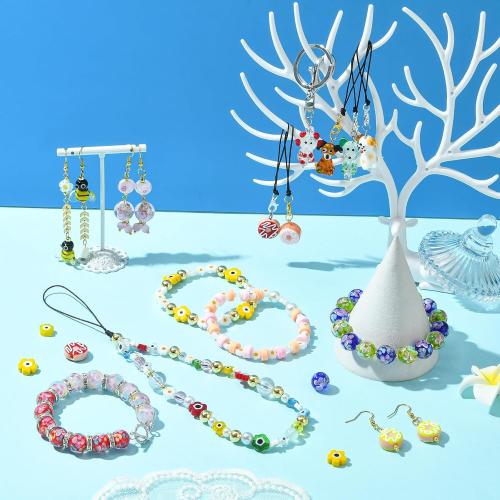 Ornaland 12 Pcs Dog Lampwork Glass Beads Cute Cartoon Animal Puppy Spacer Beads for DIY Bracelet Necklace Jewelry Making(Puppy)