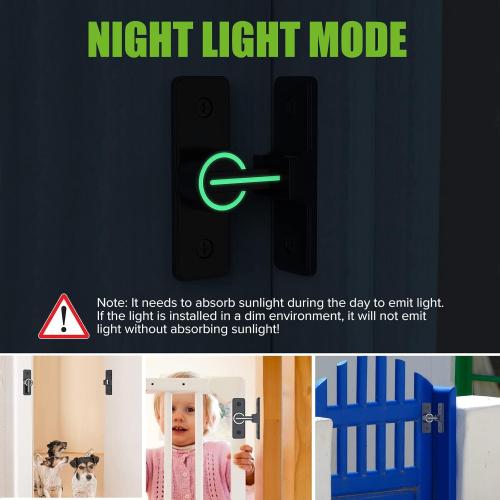 Barn Door Lock Hardware, 90 Degree Heavy Duty Gate Latches Flip Latch Safety Door Bolt Latch Lock, Barn Sliding Door Latch Lock Suitable for Garden, Bathroom, Outdoor, Garage, Window