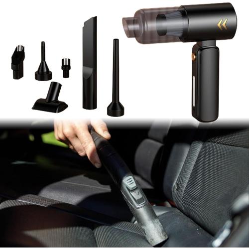 Car Handheld Vacuum Cleaner Keyboard Vacuum Cleaner, 8000PA,Vacuum Cordless Cleaner Hand Vacuum for Home Car Pet Hair, Black Golden, 20.5cmX18.5cm