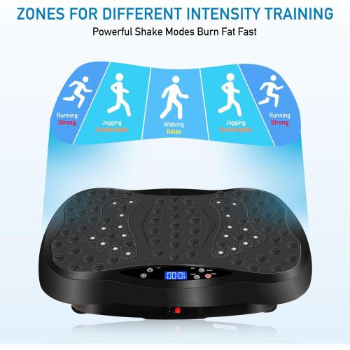 Vibration Plate Exercise Machine with Remote Control, Vibration Platform, Whole Body Workout Machine, Fitness Machine, Foots Massage, Pain Relief, Home Office (Missing remote control)