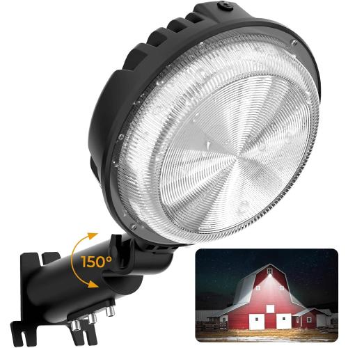 LED Barn Light, 150W 20000LM Yard Area Lights Dusk to Dawn Outdoor Lighting with Photocell 6500K Adjustable Angle Daylight IP66 Waterproof Street Lights for Security/Farmhouse/Garage