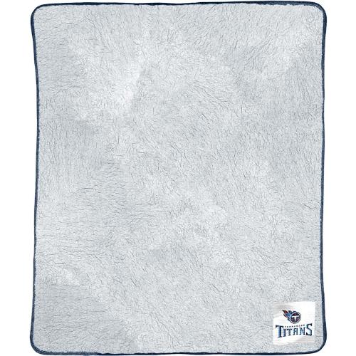 NORTHWEST NFL Silk Touch Sherpa Throw Blanket - Soft & Fluffy - Great for Gamedays - 60 x 50 - Experience Ultimate Comfort (Tennessee Titans - Navy)
