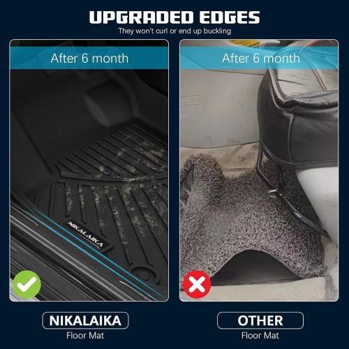 Floor Mats & Cargo Liner for 2021 2022 2023 2024 2025 Buick Envision All Weather Protection TPE Rubber Floor Liners for 2021-2025 Buick Envision Full Set Automotive Mat Accessories, Black