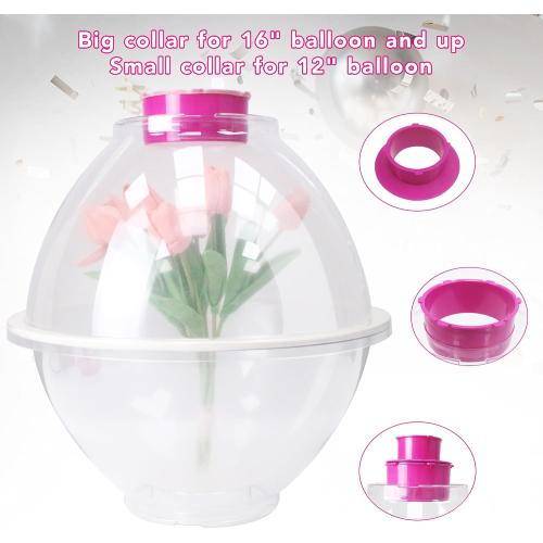 Hot Pink Balloon stuffing tool kit Balloon Stuffing Machine Stuffer Set for Filling Gift Decoration DIY Stuff Balloons Dia. 37cm Stuffing Balloons