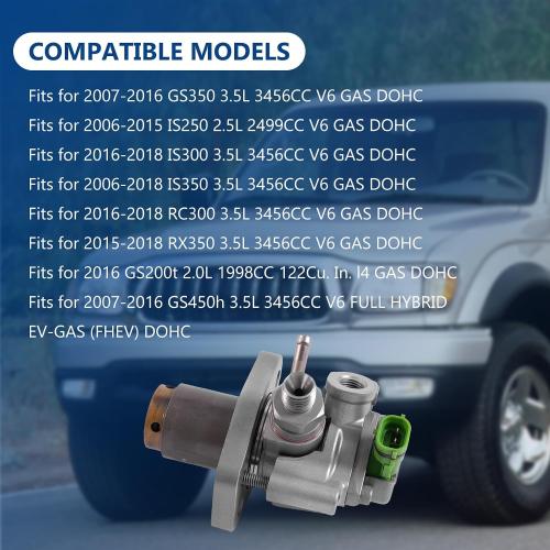 High Pressure Fuel Pump for Lexus IS GS 3.5L 2006-2018