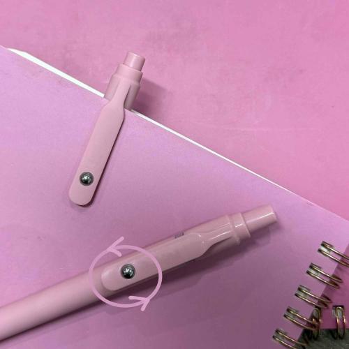 thinkor Pink Gel Pens Black Ink, 7 Pcs 0.5mm Quick Dry Fine Point Smooth Writing Pens, Cute Office School Supplies Gifts for Women Student