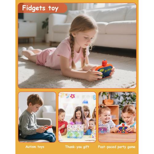 Handheld Water Game with Light – Water Ball Target Toy for Kids Ages 3 , Retro Fidget Toy, Screen-Free Car Travel Game, Road Trip Toy, Airplane Entertainment, Portable Autism-Friendly Gift