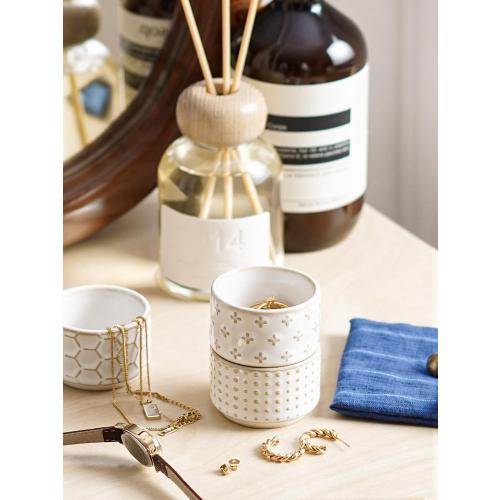 LE TAUCI Tealight Candle Holder, Embossed Ceramic Votive Candle Holders Bulk for Thanksgiving,Christmas, Wedding Table Centerpiece Decor, Set of 36, Arctic White