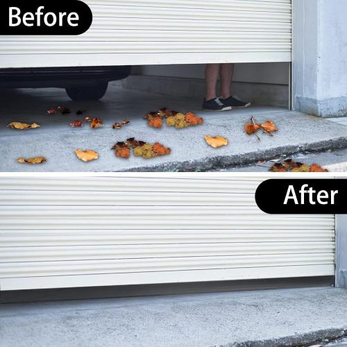 Garage Door Seal Bottom Rubber, Garage Door Seal Bottom Track with Pre-drilled Retainer Kit(16.5ft)