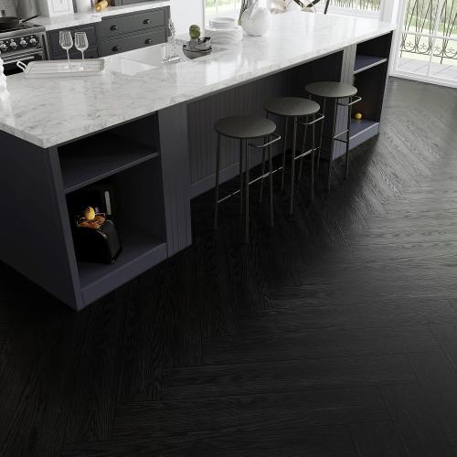 VEELIKE Black Vinyl Plank Flooring Peel and Stick Floor Tile Waterproof Wood Vinyl Floor Tiles with Low Gloss Finish 16-Pack 24 Sq. Ft. Adhesive Laminate Flooring For Bedroom Bathroom Kitchen 6''x36''