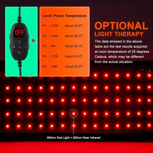Red Light Therapy Belt, Infrared Light Therapy Wrap Red Light Therapy Device for Body with Timer for Back Shoulder Waist Muscle Pain Relief for Women Men