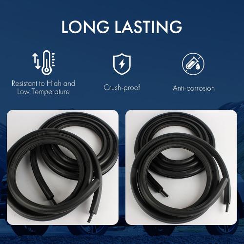 Rear Door Weatherstrip Seal - Compatible with 07-14 GMC Yukon XL 1500/2500, 07-14 Chevy Suburban 1500/2500/Avalanche, 07-13 Cadillac Escalade EXT (Right)