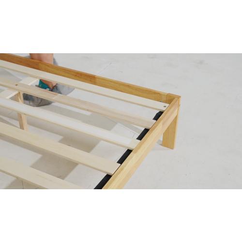 Novilla 12 Inch Wooden Twin Bed Frame, Classic Solid Wood Platform Bed Frame Twin Size, Sturdy Wood Slat Support, No Box Spring Needed, Easy Assembly