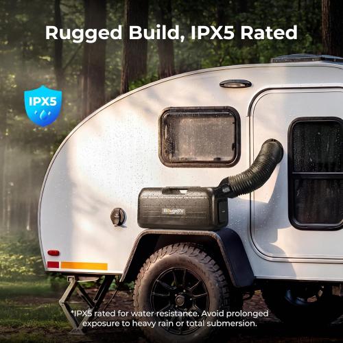 BougeRV Portable Air Conditioner PC35 PRO, 3500 BTU Camping Tent AC Unit | Upgraded Inverter Compressor, 22 lb Compact Design, App Control, Rapid Cooling for Camping AC, RV, Van Life, Outdoor Use