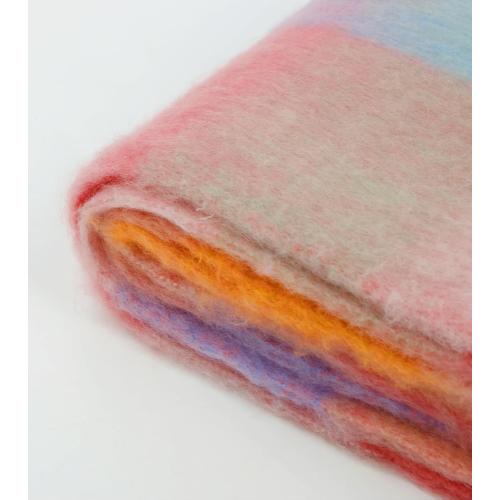 Womens Scarf Winter Big Colorful Checked Thick Warm Soft Scarves Casual Tassel Blanket Scarf