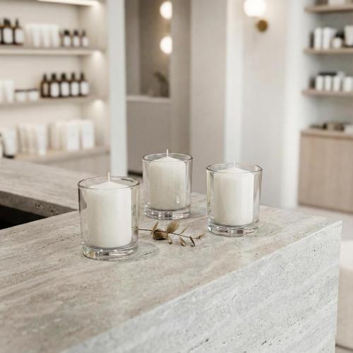 Royal Imports White Votive Candles Unscented Candles for Wedding Centerpieces Pack of 144 Dripless Wax for Parties, Aromatherapy, Devotional, Home Décor, Spas & Holiday Gifts