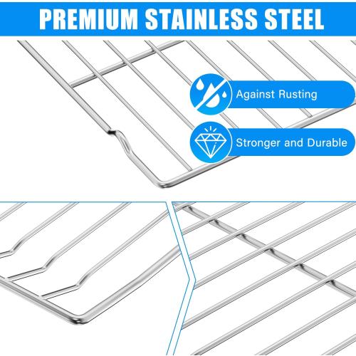 316067902 Oven Rack Replacement for Frigidaire Stove Oven Racks,22.6x 16 | 316067902 Rack-Flat For Kenmore Gas Stove Range Oven Parts 304 Stainless Steel Oven Baking Wire Rack With 2ps Oven Liners