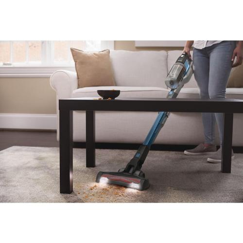 BLACK DECKER Cordless Vacuum, Powerseries Extreme, Stick Vacuum Cordless Rechargeable, Interchangeable Floorhead with Crevice Attachment, 3 Speed Control, Lightweight, Blue (BSV2020G)