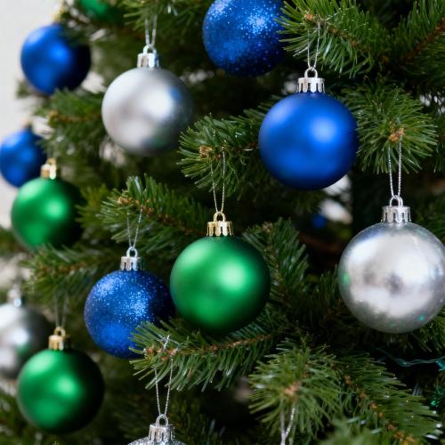 24ct Gold Christmas Ball - 1.18 Inch Shatterproof Christmas Tree Decoration Ornaments Hanging Ball for Xmas Tree, Holiday, Wedding, Party
