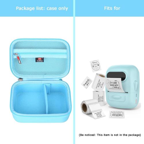 FBLFOBELI Hard Case for MARKLIFE P50 / Phomemo M110 Label Maker Machine with Tape Barcode Label Printer (Blue, Case Only)