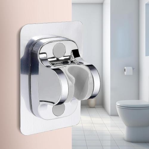 Hand held Shower Head Holder-Relocatable Handheld Showerhead Holder, Suitable for Installation On Smooth Surfaces