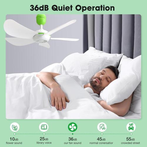 17 Portable USB Ceiling Fan for Camping Tent Gazebo RV Cruise