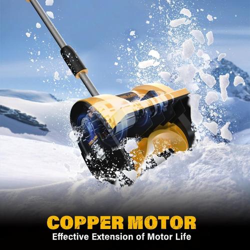 Cordless Snow Shovel,20V 12-Inch Electric Snow Shovel, Snow Blower Cordless with Directional Plate and Adjustable Front Handle