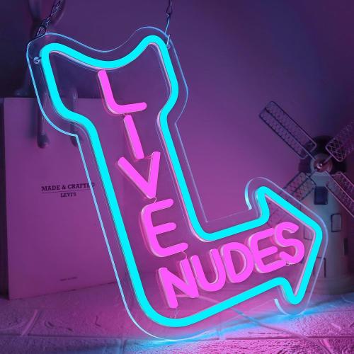 Live Neon Signs, Music LED Neon Light for Wall Decor,Music Studio Light up Sign for Wall Decor Beer,Bar,Bedroom,Party,Club