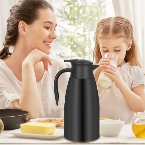 70oz Thermal Coffee Carafe Insulated Coffee Thermos, Stainless Steel Insulated Vacuum Coffee Carafes For Keeping Hot, Double Walled Insulated Vacuum Flask, Tea Water Coffee Dispenser Airpot