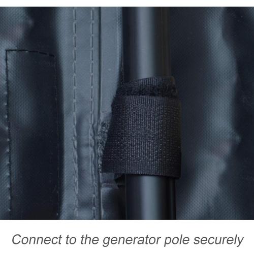 Porch Shield Waterproof Universal Generator Cover 38 x 28 x 30 inch - for Most Generators 5500-15000 Watt, Black