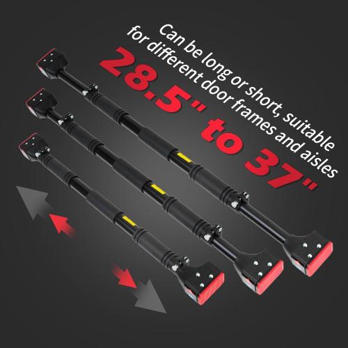 leikefitness Pull-Up Bar For Door Frame Chin Up Bar Upper Body Workout Adjustable Portable Training Pull-Up Bars Bars without Screw - Adjustable Width Locking Mechanism