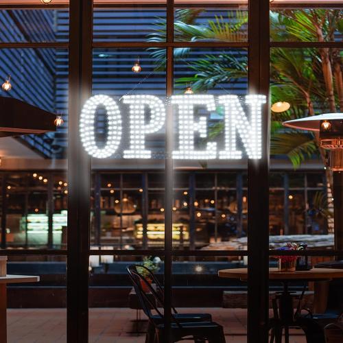 40x14 Extra Jumbo LED Open Signs for Business, Unique Design Super Bright Open Sign with Chain, High Visibility Open Sign for Stores Bar Hotel Retail Shops Window Salon Office