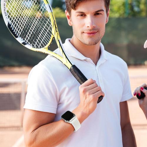 6 Pack Sport Nylon Loop Band Compatible with Apple Watch Band 38mm 40mm 41mm 42mm 44mm 45mm 46mm 49mm for Women Men, Adjustable Breathable Braided Straps for iWatch Series 11/10/9/8/7/6/5/4/3/SE/Ultra