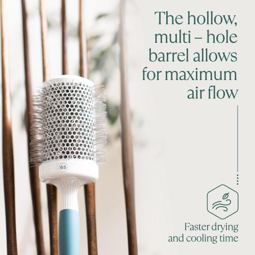 Round Brush for Blow Drying - Extra Large Ceramic Ion Thermal Barrel for Precise Styling and Maximum Volume - Lightweight Hair Brush for Smooth Manageable Hair (Bristle 3.4 in, Barrel 2.5 in)