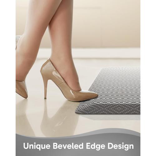 Ophanie Kitchen Mats for Floor, 3/4 Inch Thick Kitchen Rugs, 20x48 Anti Fatigue Standing Cushioned Mat, Waterproof,Comfort Ergonomic Mat for Office, Home, Sink, Grey Non-Slip Bottom