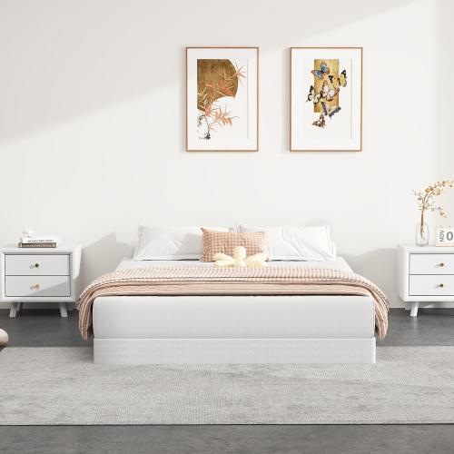 Box Spring for King Bed, 5 inch King Size Box Spring Only, Strong Metal Frame Mattress Foundation, No Noise, Easy Assembly