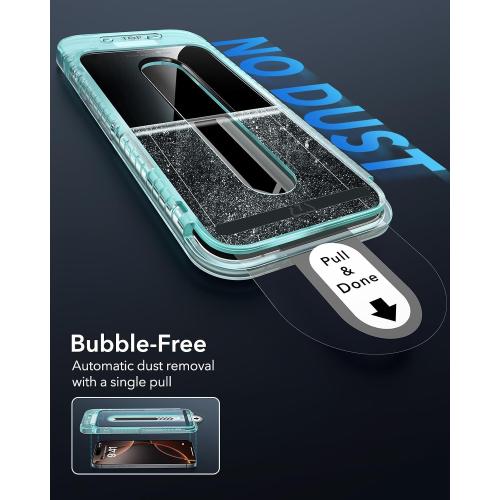 ESR 3 Pack for iPhone 16 Pro Screen Protector, FlawlessFit Tray