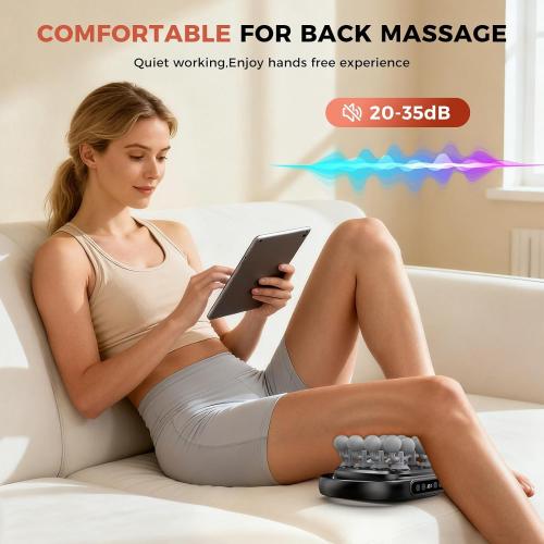 Beyn New 16-Head Massage Gun Set - 16 Gray Heads Included, 30 Speed Levels, Deep Tissue Massage for Back/Leg/Foot Muscle Relaxation, Portable Design