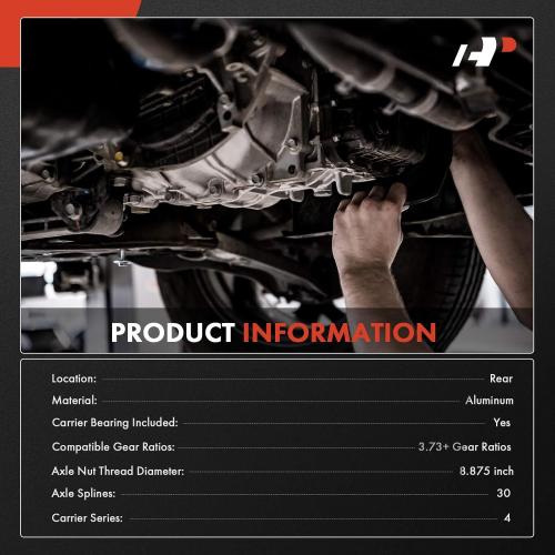 A-Premium Rear Differential Assembly Compatible with GM Car 4-Series Posi Unit 30 Spline 12 Bolt
