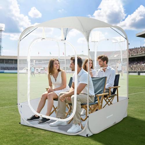 Raynesys Sports Pods Fits 3-4 Persons, Instant Pop Up Bubble Tent, Sport Tents with Spacious Interior, Good Visibility for Outside Sports Events, Fishing