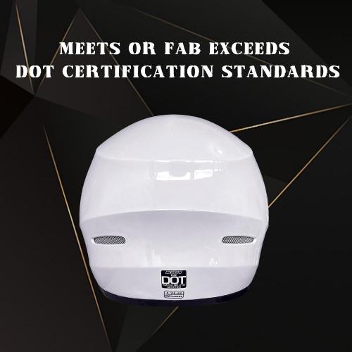 KRN Full Face Motorcycle Motorbike Helmet with Color Visor DOT Approved- Helmet & Balaclava NOT INCLUDED